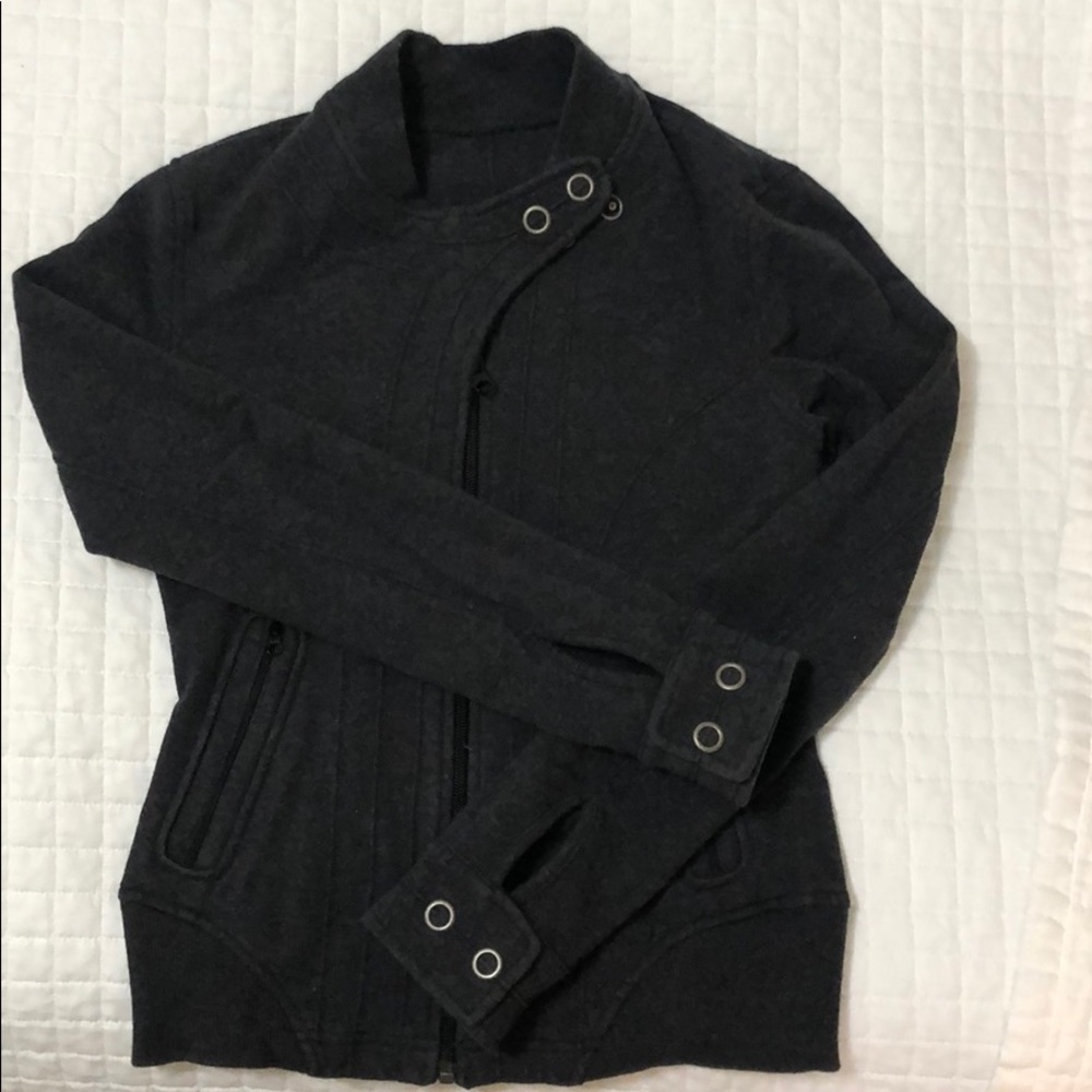 Lululemon Dark Heather Gray Jacket Size 4
